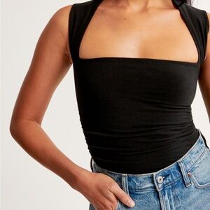 Abercrombie Black Ava bodysuit